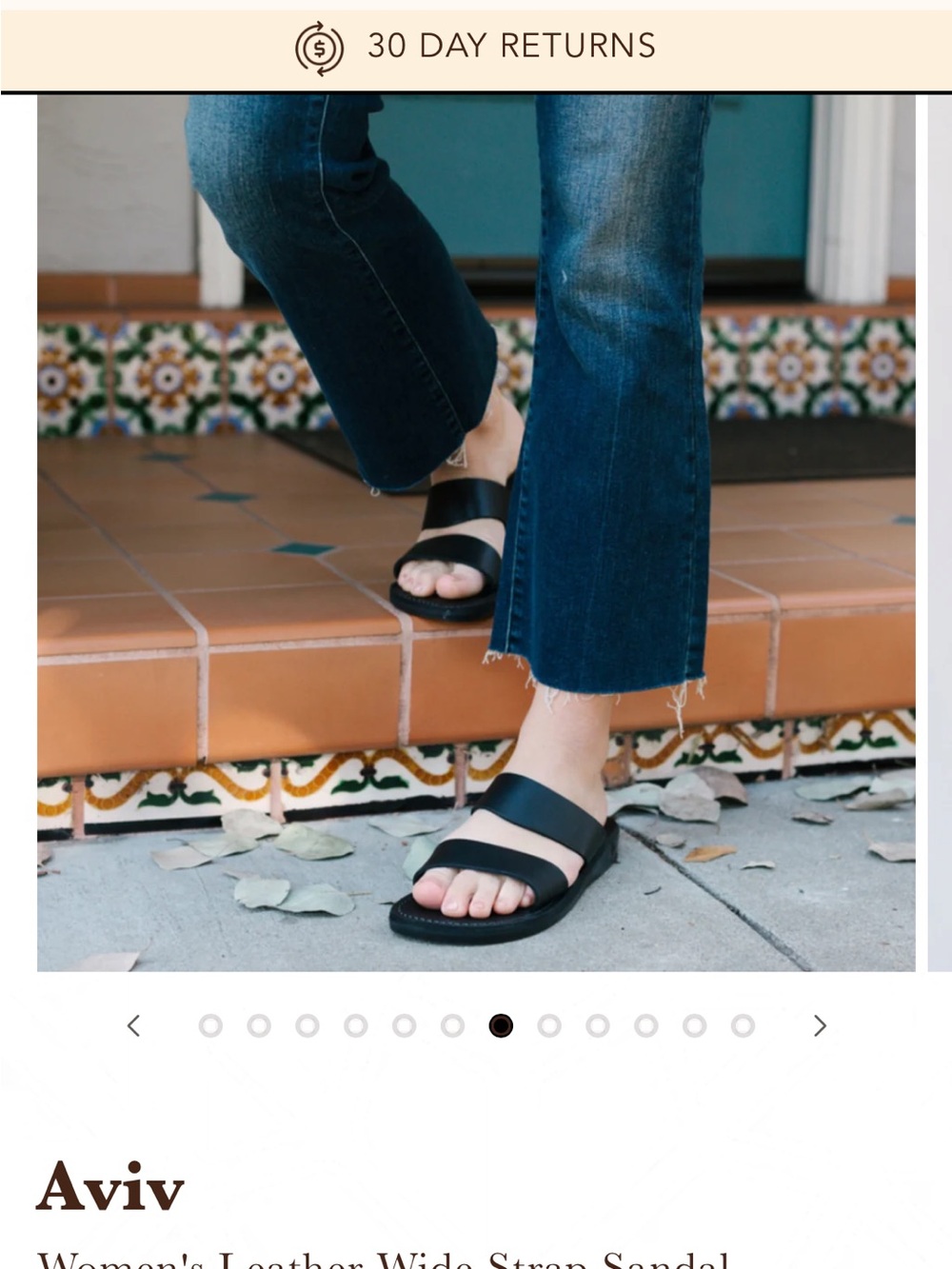 Womens Jerusalem Slide sandals Black size 7